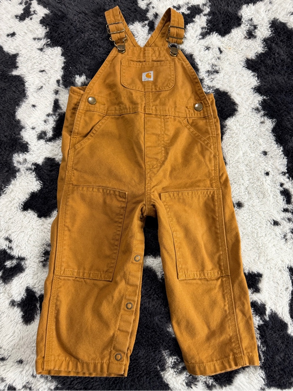 Carhartt Kids' Golden Brown Duck Overalls